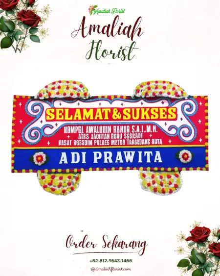 Papan Bunga Ucapan Selamat Puguh